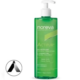 تصویر ژل شستشو صورت و بدن اکتی پور نوروا 400 میل ACTIPUR Noreva face and body wash gel 400 ml