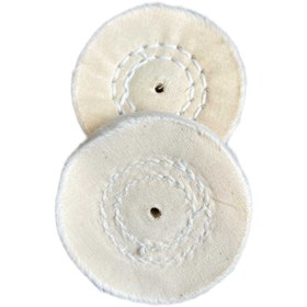 تصویر کرکی پرداخت النگویی سفید ترک White Cotton Polishing Bracelet Buffing Wheel