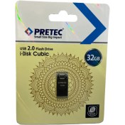 تصویر فلش 32 گیگ پرتک Pretec i-Disk Cubic PRETEC I-DISK CUBIC USB 2.0 32GB FLASH DRIVE