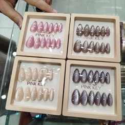 تصویر خرید و قیمت ناخن مصنوعی مدل pink key پاپیونی 
