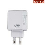 تصویر شارژر دیواری 65 وات لیتو LEITO LH-21 65W Double Fast Charger 