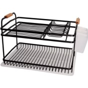 تصویر آبچکان یونیک مدل UN2659 دو طبقه آلومینیوم مشکی 