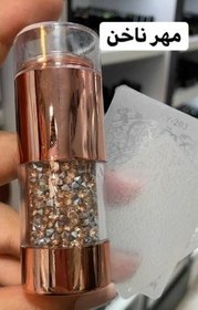 تصویر مهر و کاردک ناخن نگین دار برنزی 