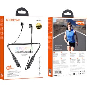 تصویر هدست بلوتوثی بروفون مدل BE52 BOROFONE BE52 Wireless Neckband Bluetooth Earphone Black