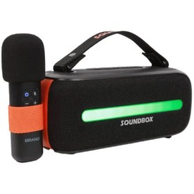 تصویر اسپیکر 24 واتی کارائوکه ساندتک پرودو Porodo Soundtec portable Speaker & Mic Gala PD-ST14WSM 