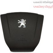 تصویر مجموعه کیسه هوا (ایربگ) راننده پارس جدید مشکی رنگ ایربگ راننده پژو پارس جدید مشکی رنگ