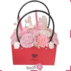 تصویر باکس گل شمعی لی لی رز 