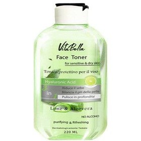 تصویر تونر پاک کننده صورت (مخصوص پوست خشک و حساس) ویتابلا Face Toner VITABELLA