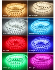 تصویر ریسه ال ای دی هفت رنگ مولتی کالر RGB مودی 5050 - 1متر RGB LED MULTI COLOUR