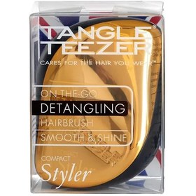 تصویر برس مو تنگل تیزر مدل Compact Styler Tangle Teezer Compact Styler Bronze