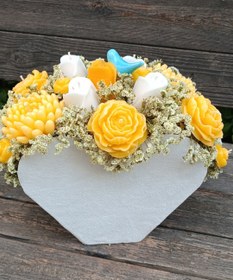 تصویر باکس گل شمع 