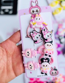 تصویر پک گیره مو و کش مو لبوبو - آبی 