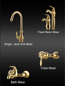 تصویر شیرالات گلپایگان مدل گلسار طلایی - دوش 