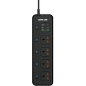 تصویر پاورسوکت و محافظ برق و شارژر گرین لاین توان 3000 وات Green Lion PD30W Green Lion PD 30W Power Socket With USB-A Port - Black