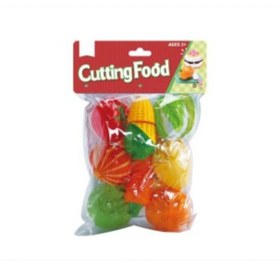 تصویر اسباب بازی مدل ست میوه طرح برشی کیسه ای خارجی کد FD01 