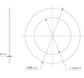 تصویر رینگ پلت استیل ۳۰۴ ( نو ) stainless steel ring plates