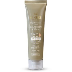 تصویر کرم ضدآفتاب رنگی (بژ روشن + بژ طبیعی) سینره، مناسب انواع پوست با SPF50 