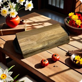 تصویر سینی چوبی چوب گردو (کد25) 