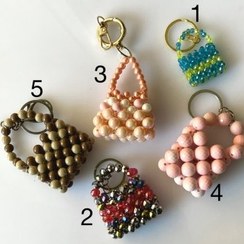 تصویر نام محصول : آویز مرواریدی طرح کیف 