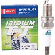 تصویر شمع پایه کوتاه دابل ایریدیم دنسو اصلی ژاپن IK20TT-4702 