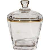 تصویر قندان اونیکس مدل استرلینگ لب طلا 