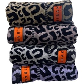 تصویر حوله دستی پلنگی هیرو 