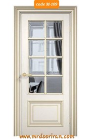 تصویر درب شیشه خور mdf کد M-109 