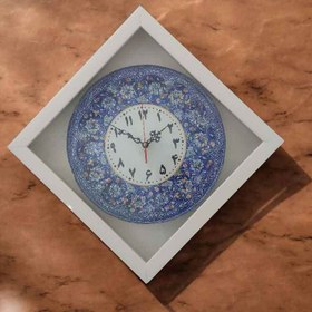 تصویر ِساعت میناکاری دیوارکوب همراه با قاب PVC کد DK655 