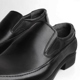 تصویر کفش مردانه اداری و رسمی چرم مدل سناتور طبیعی | کفش مسعود تبریز 