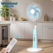 تصویر پنکه شارژی ویداسی مدل Weidasi WD-246 - نارنجی 