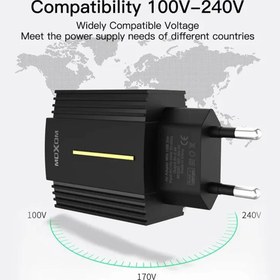 تصویر سرشارژر Moxom مدل MX-HC11 همراه با کابل میکرو USB 