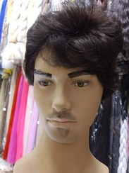 تصویر کلاه گیس مردانه مدل حرفه ای همه طرف حالت مشکی طبیعی3 