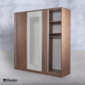 تصویر کمد لباس ریلی ۲۰۰ مدل مونیکا با جنس MDF 