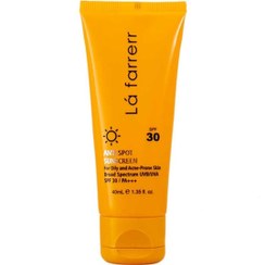 تصویر کرم ضد آفتاب لافارر SPF 50 بی رنگ مناسب پوست چرب 