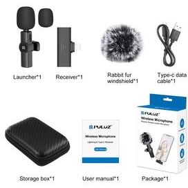 تصویر میکروفن بی سیم پلوز مدل Smart Noise Reduction for Lightning 