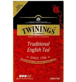 تصویر چای سیاه سنتی انگلیسی توینینگز مقدار 450 گرم Traditional English Twinings black tea 450 grams