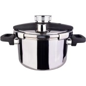 تصویر زودپز یونیک مدل UN-8620 ظرفیت ۵ لیتر با بدنه استیل 