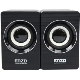 تصویر اسپیکر دو تکه Enzo مدل SL-113 Enzo SL113 multimedia USB 2.0 Speaker