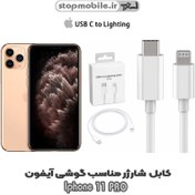 تصویر کابل شارژ آیفون 11 اورجینال Cable Charger For Apple iPhone 11 (Lightning /Type-C)