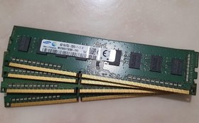 تصویر رم 4 گیگ DDR3 دسکتاپی میکس برند باس 1600 و 1333 میکس (استوک) 