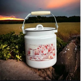 تصویر دبه روغن گل صورتی 