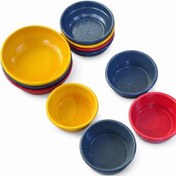 تصویر پیاله رنگی فلزی 