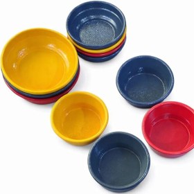 تصویر پیاله رنگی فلزی 