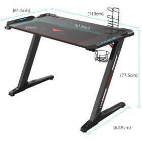 تصویر میز گیمینگ یوریکا Eureka ERK-EDK-Z1S V3 