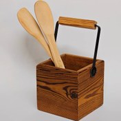 تصویر جا قاشقی چوبی 