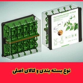 تصویر گیره نگهدارنده مدل برگ بسته 20عددی - سبز 