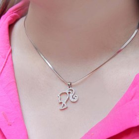 تصویر گردنبند باربی نگینی 