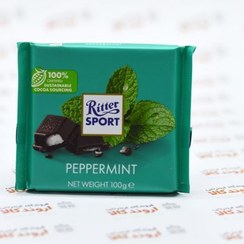 تصویر RITTER SPORT شکلات نعنا 100 گرمی ریتر اسپرت شکلات و فرآورده های کاکائویی ریتر اسپرت 100گرمی