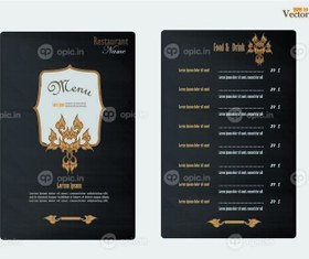 تصویر دانلود design menu menu.line تایلندی زیبا. منوی تایلندی خط در chalkboard.veector illustr_001 