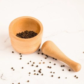 تصویر هاون چوبی نیم وود - چوب Mortar